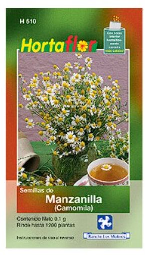 MANZANILLA CAMOMILA SEMILLA HORTAFLOR SOBRE DE .1GRA