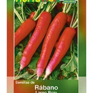 RABANO LARGO ROJO SEMILLA HORTAFLOR SOBRE 5GR