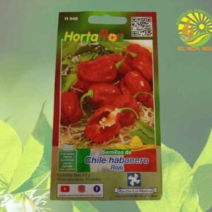 CHILE HABANERO ROJO HORTAFLOR SOBRE DE 3 GR