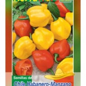SEMILLA DE CHILE HABANERO MANZANO HORTAFLOR