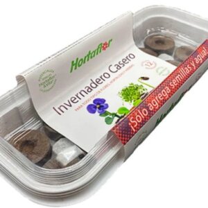 INVERNADERO PARA NIÑOS CON 12 PEAT PELLET. HORTAFLOR