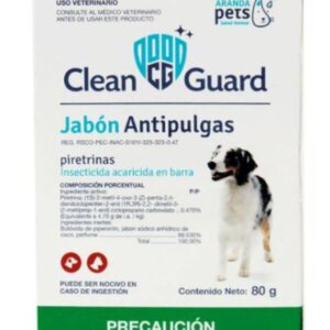 JABON ANTIPULGAS CLEAN GUARD DE 80 GR