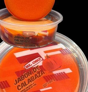 JABON DE CALABAZA DE 180GRS CON ESPONJA MARCA EL OSO