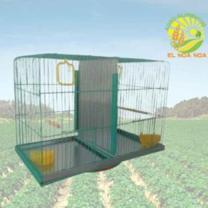 JAULA PARA PAJAROS # 4 CUADRADA GRANDE CON DIVISION ALAMBRE