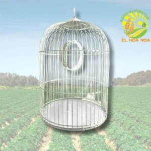 JAULA LORO # 4  MEDI-GDE ALAMBRE BLANCO