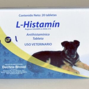 L-HISTAMIN 60 MG X TABLETA CON 20 TABLETAS .ANTIALERGICO, ANTIHISTAMINICO, BROVEL, DIFENHIDRAMINA