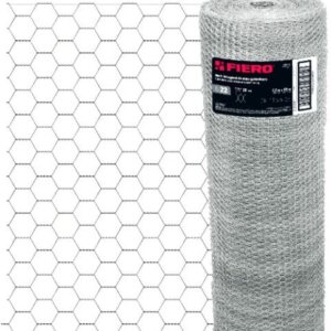 MALLA HEXAGONAL GALLINERA 1,20 M APERTURA 25MM X ROLLO 45 MTS