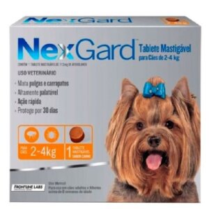NEXGARD DE 2 A 4 KG CHICO * TABLETA