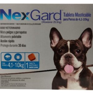 NEXGARD DE 4 A 10 KG MEDIANO * TABLETA