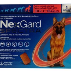 NEXGARD SPECTRA 3 TABLETAS 30.1 -60 KGS ROJO XG