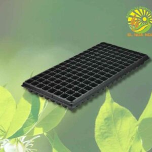 CHAROLA DE PLASTICO DE 128 HOYOS