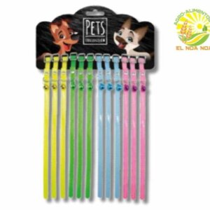 COLLAR CUERO SINTETICO COLRES SURTIDOS PETS COLLECTION