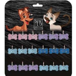 CAMPANA ALEACION ZINC PLACA HUESITO PETS COLECTION