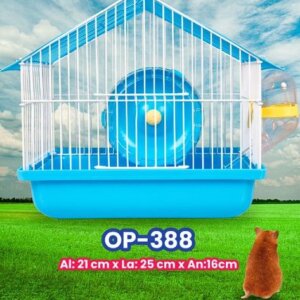 JAULA CRICCETA OVAL ECONOMICA PARA HAMSTER EQUIPADA