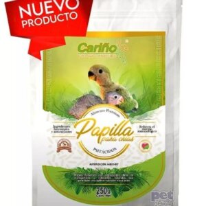 PAPILLA PREMIUM PARA AVES POLLUELOS PSITÁCIDOS CARIÑO 250GR