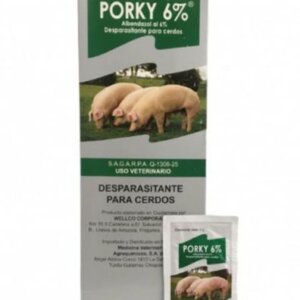 PORKY 6% ALBENDAZOL SOBRES DR 6GR DESPARACITANTE CERDOS