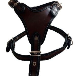 PECHERA PERRO PIEL CON RIBETE #4 MEDIANA