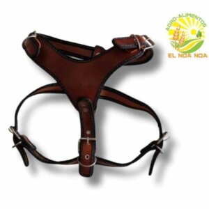 PECHERA PERRO PIEL CON RIBETE # 6 EXTRA GRANDE