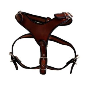 PECHERA PERRO PIEL CON RIBETE #7 XXL