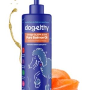 PURE SALMON OIL DE 450 ML DOGELTHY SUPLEMENTO ALIMENTICIO 100% NATURAL