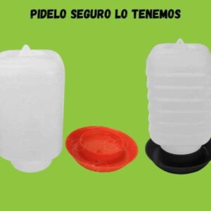 BEBEDERO QUADRA BLANCO O AMARILLO CON O NARANJA 5 LT