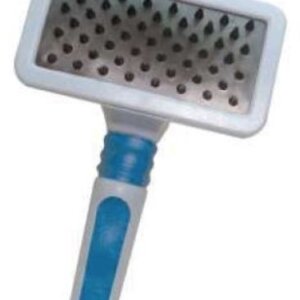 CARDA IMPORTADA DOGGY ANTINUDOS CON CERDAS PLASTICAS (MEDIANA)