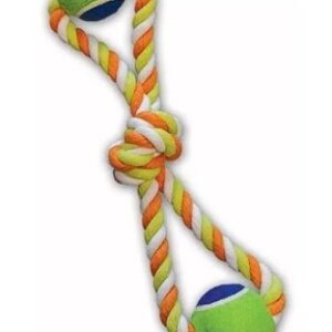 JUGUETE DE CUERDA 15´ DOGGY TIPO 8  C/2 PELOTAS