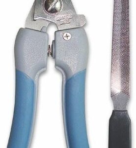 SET CORTA UÑAS IMPORTADO DOGGY ACERO INOXIDABLE TIPO ALICATA GDE (INCLUYE UNA LIMA) 16.5 X 6CMS