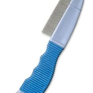 PEINE METALICO ANTIPULGAS CON MANGO PLASTICO IMPORTADO DOGGY