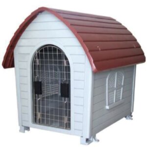 CASA IMPORTADA PARA PERRO SUNNY C/TEJA 117 X 82 X 114CM PUERTA METALICA INCLUIDA