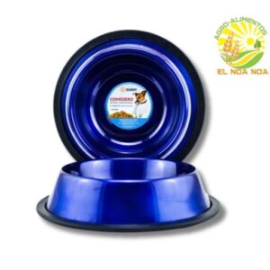 COMEDERO ACERO INOXIDABLE 8OZ AZUL MARINO SUNNY