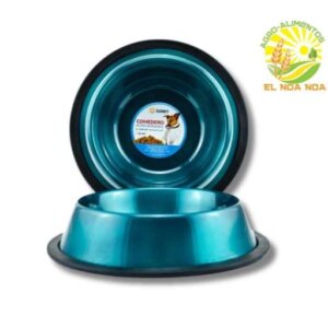 COMEDERO ACERO INOXIDABLE 8OZ AQUA SUNNY