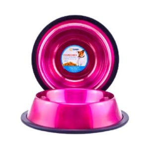 COMEDERO IMP ACERO ROSA