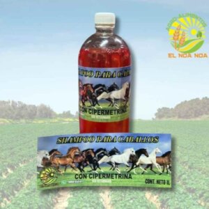 SHAMPOO PARA CABLLO MQ CON CIPERMETRINA MARCA NOA NOA OLOR CEREZA O MORA