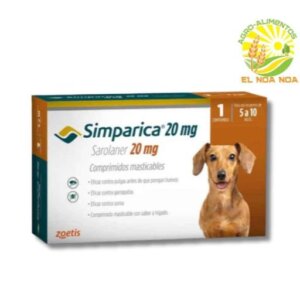 SIMPARICA 5 - 10 KG TABLETA 20MG * PZA CAFE