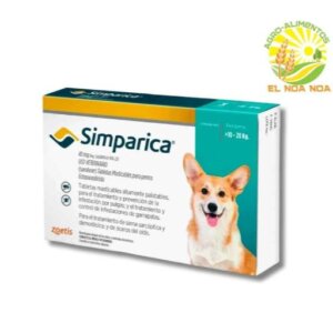 SIMPARICA 10 - 20 KG  1 TABLETA 40MG * PZA AZUL