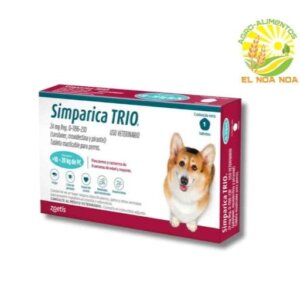 SIMPARICA TRIO 10-20 KGS AZUL 24MG 1 TAB