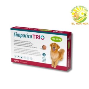 SIMPARICA TRIO DE 20-40 KGS VERDE 48MG 1 TABLETA