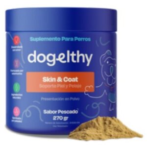 SKIN & COAT POLVO 270GR DOGELTHY SUPLEMENTO PARA PELAJE 100% NATURAL