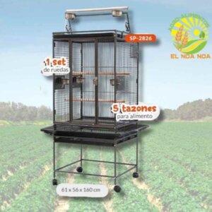 JAULA IMPORTADA PARA LOROS MEDIANOS Y GRANDES MONTE VERDE   61X56X160CM