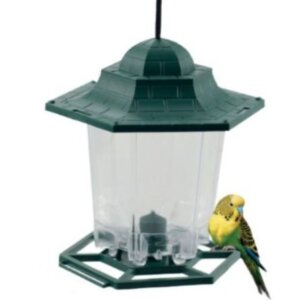 DISPENSADOR DE ALIMENTO PARA AVES MONTE VERDE  400ML IDEAL PARA EXTERIORES