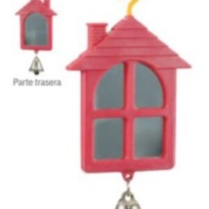 JUGUETE PARA AVES IMPORTADO MONTE VERDE   9.2X5.9CM COLORES AMARILLO / ROJO