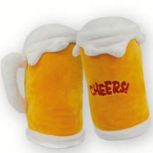 FLUFFY CHUMS PELUCHE TARRO DE CERVEZA CON SONIDO SHARPAW MEDIDA 14CM
