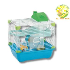 JAULA PLASTICA PARA HAMSTER AZUL, VERDE