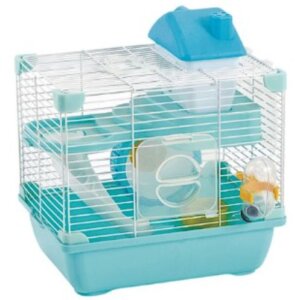 JAULA PLASTICA PARA HAMSTER AZUL