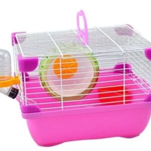 JAULA PLASTICA PARA HAMSTER SUNNY ROSA