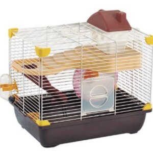 JAULA PLASTICA P/HAMSTER SUNNY HAMSTER LAND IMPORTADA (CAFE) 35.5X25.6X33.0