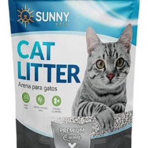 ARENA PARA GATOS IMPORTADA SIN AROMA (BOLSA 3KG) BENTONITA SUPER AGLUTINANTE Y 99% LIBRE DE POLVO