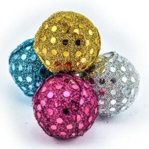 JUGUETE PARA GATOS PAWFFY PELOTA TELA C/SONAJA - BOLSA PLASTICO 4PCS