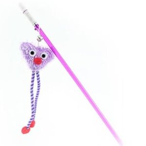 JUGUETE PARA GATOS PAWFFY STICK CON PELUCHE PATAS LARGAS, CUERDA Y CASCABEL - BLISTER 1PC